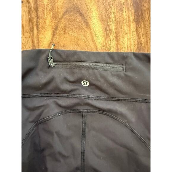 LULULEMON Black Speed Tight III Ruched Pocket Ankle Full Leggings Size - Picture 7 of 9